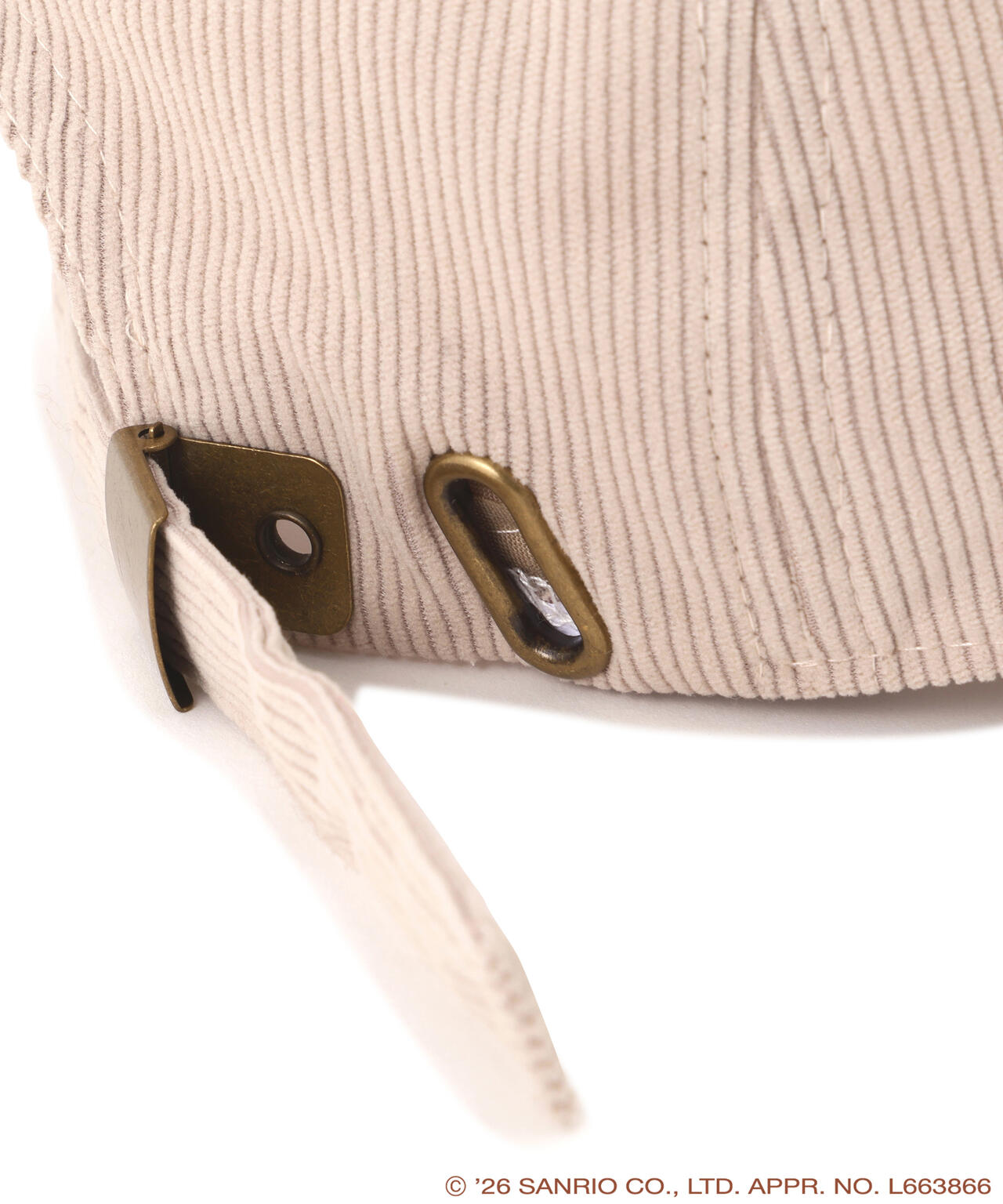 Pompompurin Embroidered Corduroy Cap – Oatmeal
