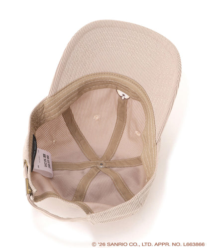 Pompompurin Embroidered Corduroy Cap – Oatmeal