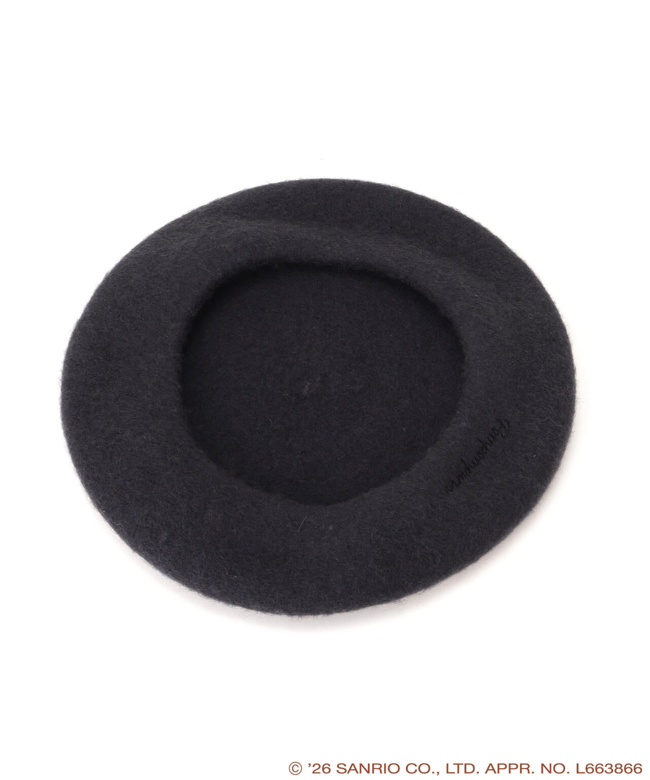 Pompompurin Logo Embroidered Beret – Charcoal