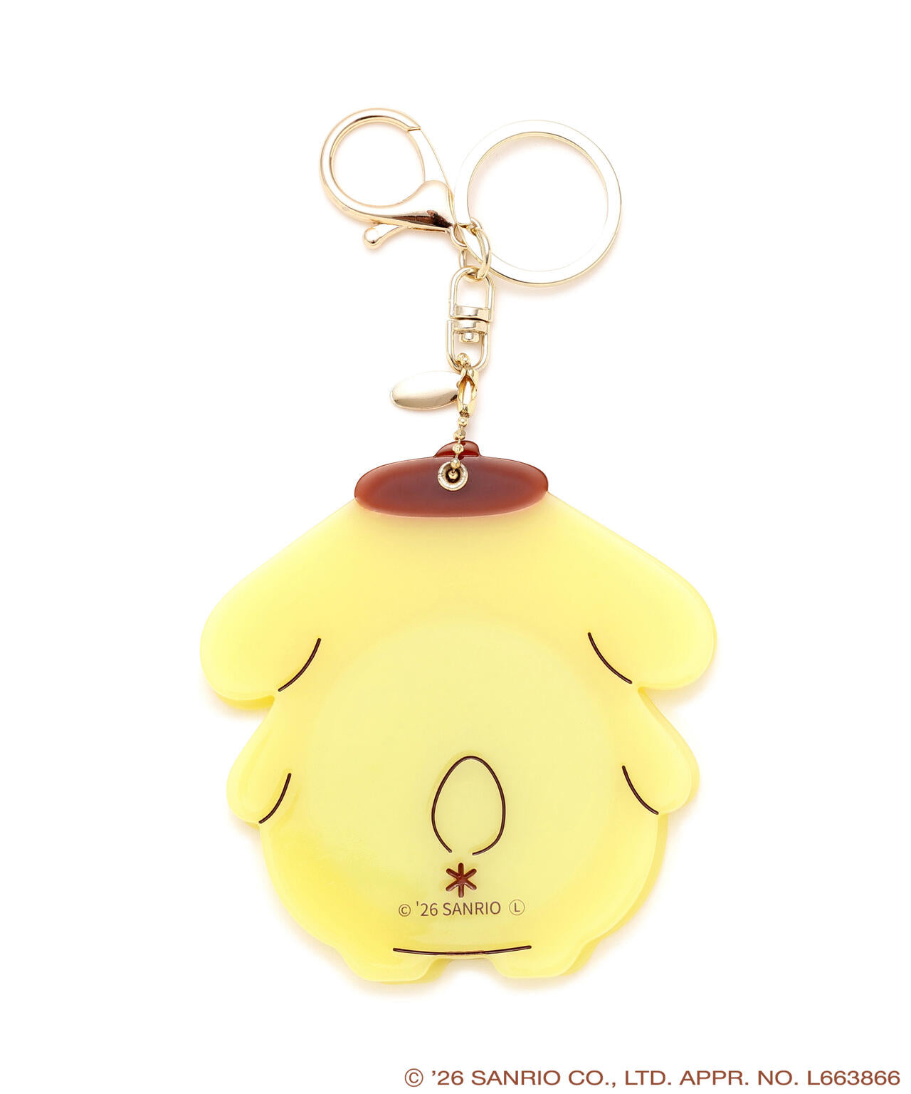 Pompompurin x NATURAL BEAUTY BASIC Slide Mirror Charm