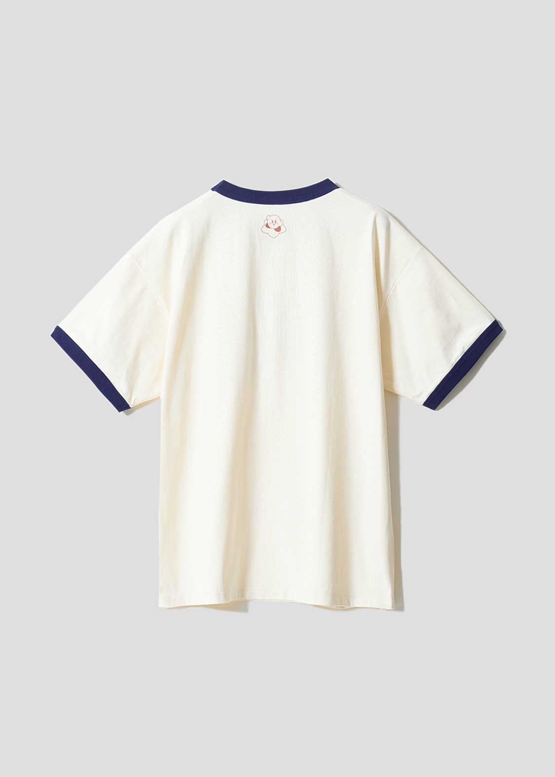 [預購優截止3月5日]Graniph x Kirby｜Tegowai zo! Big Silhouette Trim T-Shirt (Off White)