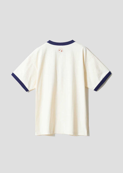 [預購優截止3月5日]Graniph x Kirby｜Tegowai zo! Big Silhouette Trim T-Shirt (Off White)