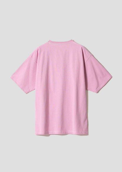 [預購優截止3月5日] Graniph x Kirby｜Inhaling Pocket!? Big Silhouette T-Shirt (Pink)