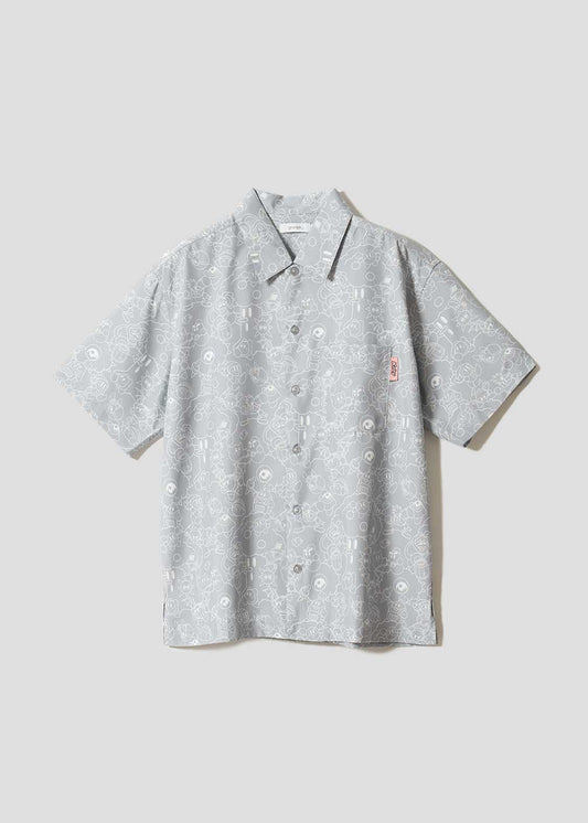 [預購優截止3月5日] Graniph x Kirby｜Tegowai Zo! (Pattern) Big Silhouette Short Sleeve Shirt