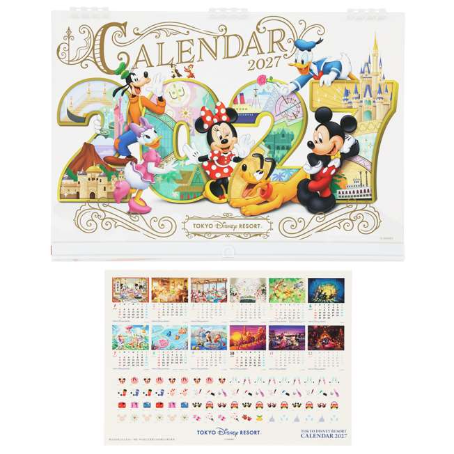 Tokyo Disney Resort 2027 Wall Calendar