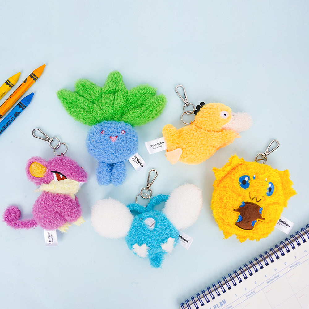 Korea Exclusive｜ Pokémon Psyduck Flat Plush Keychain