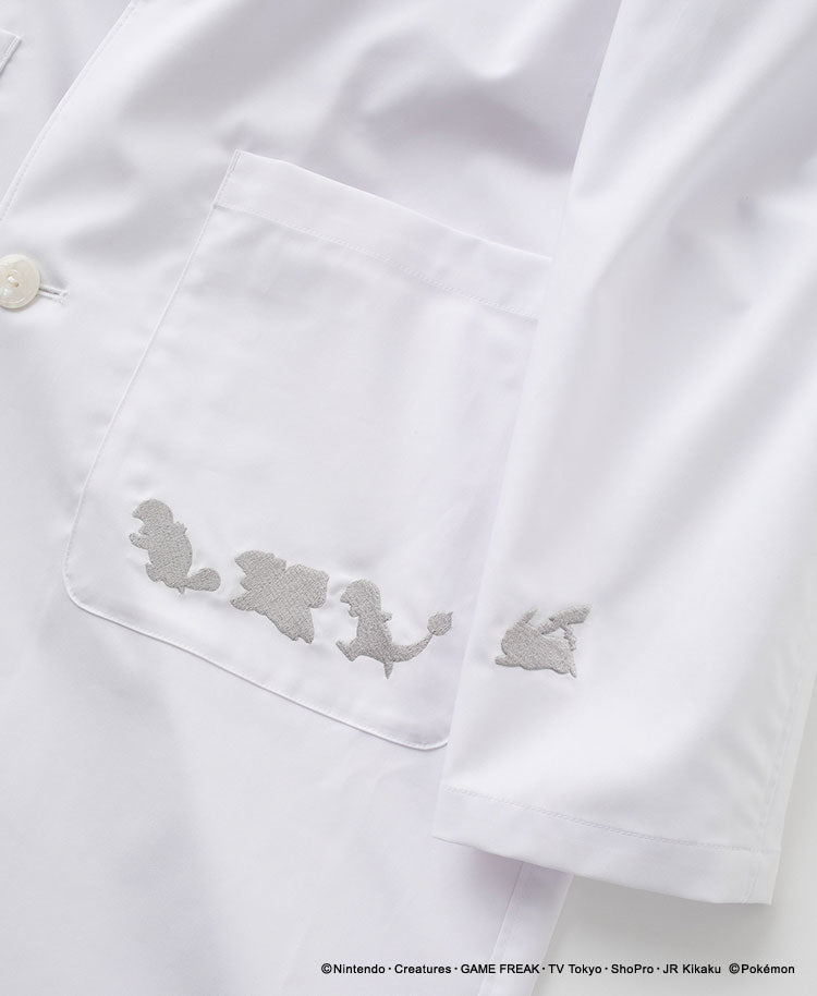 Pokémon Doctor Coat (Unisex) - Sleeve and pocket embroidery
