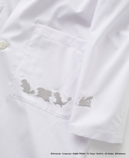 Pokémon Doctor Coat (Unisex) - Sleeve and pocket embroidery