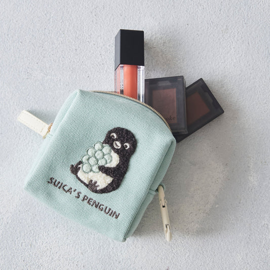 Suica Penguin Carabiner Mini Pouch (Grapes)
