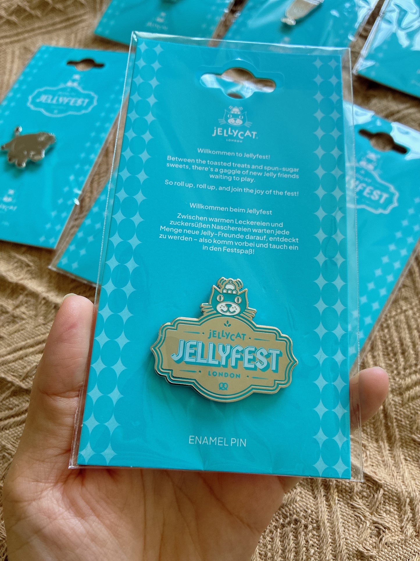 Jellycat Jellyfest Logo Pin Badge