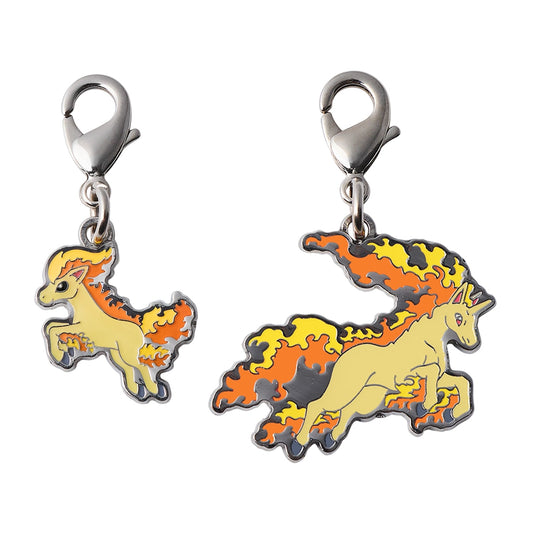 Pokémon Ponyta Rapidash National Pokédex Metal Charm Set