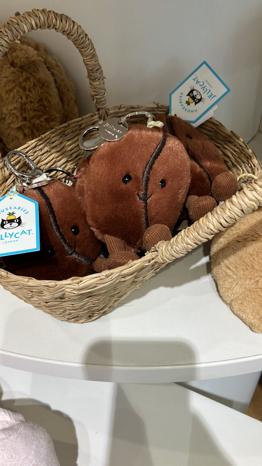 [寄賣門市現貨] jellycat coffee bean bag charm