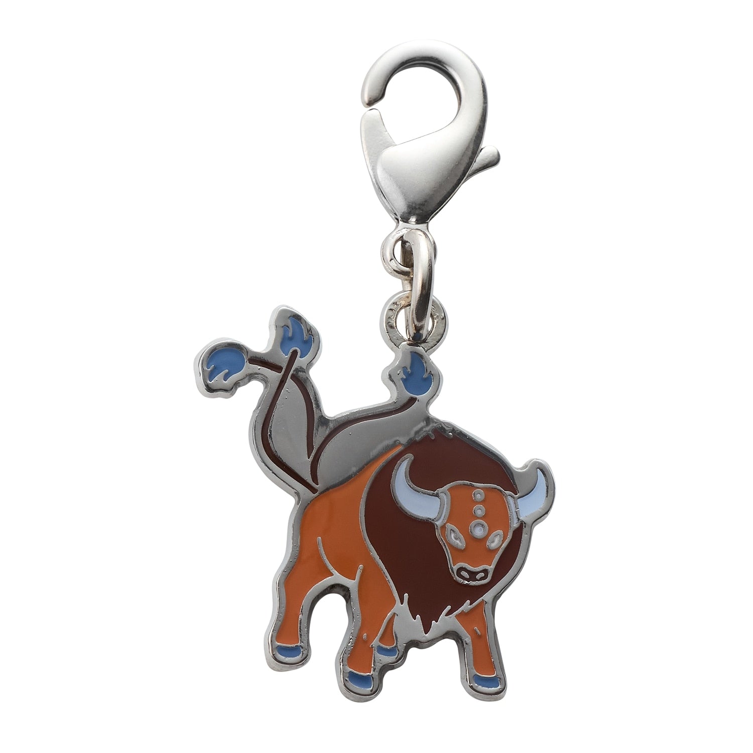 Pokémon Tauros National Pokédex Metal Charm