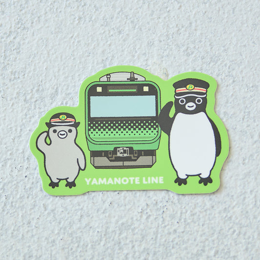 Suica's Penguin Salute Sticker (Railway Series, Yamanote Line)