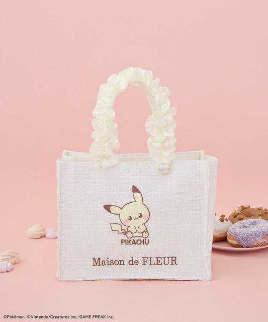 Japan｜ Pokemon Pikachu Frill Tote Bag