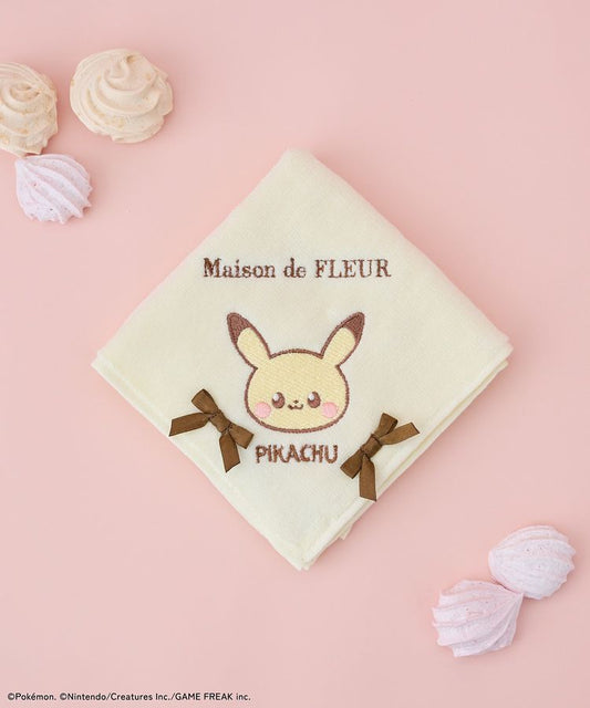 Pokepeace Pikachu Embroidered Towel Handkerchief