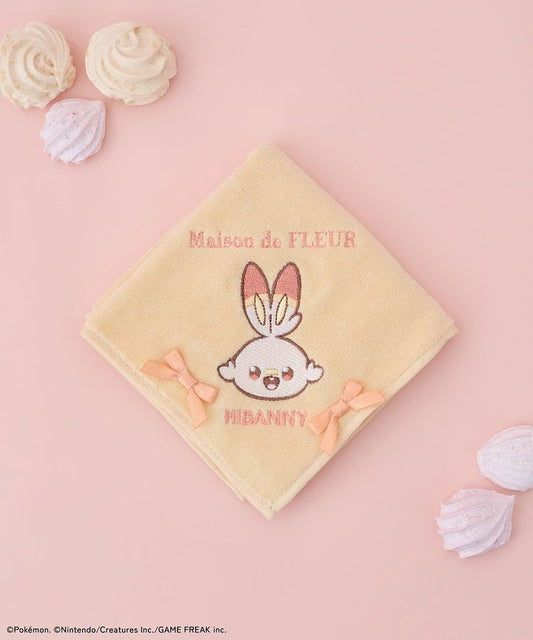 Pokepeace Scorbunny Embroidered Towel Handkerchief