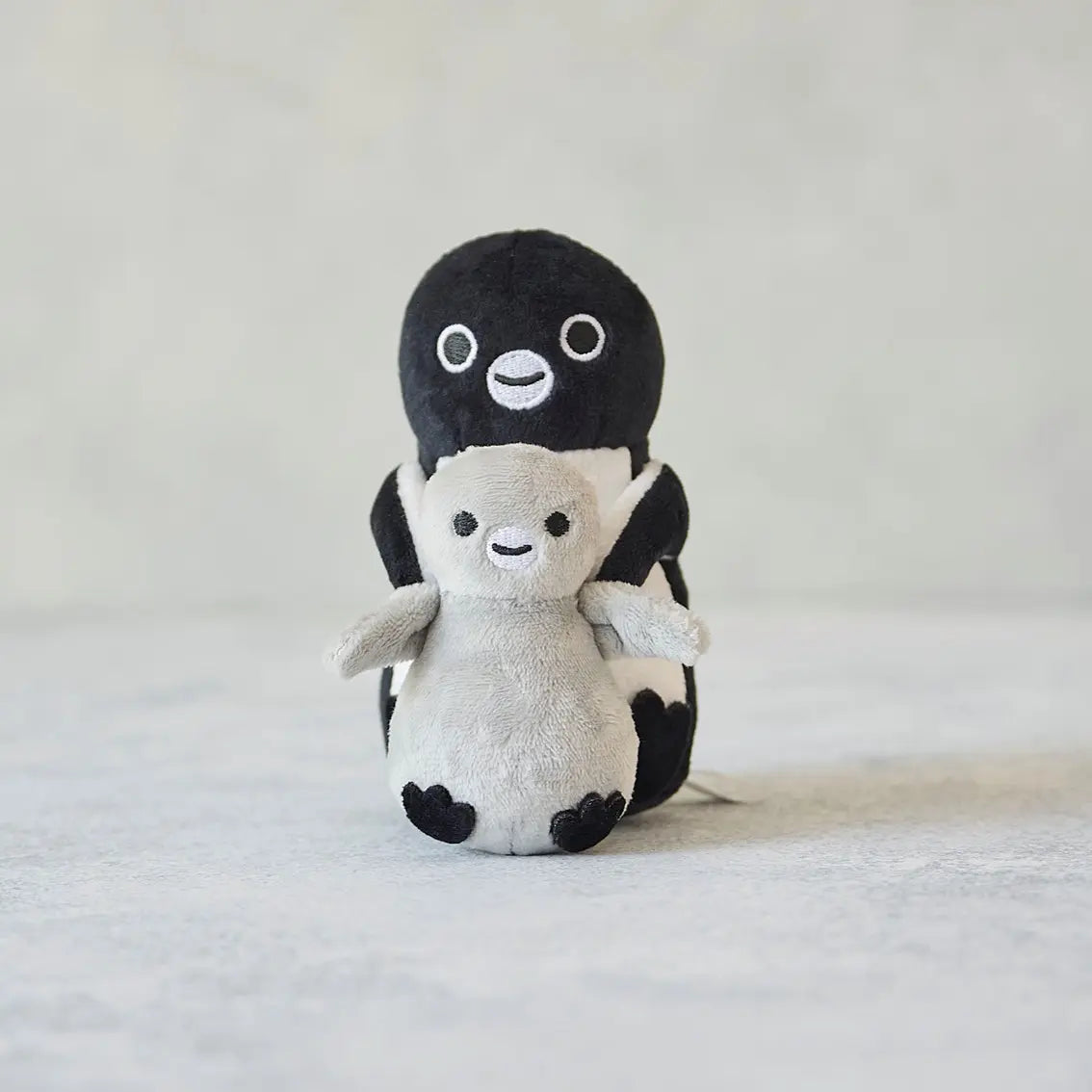 Suica's Penguin Hook-On Plush with Baby Penguin