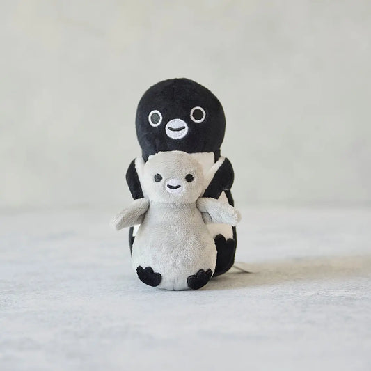 Suica Penguin Hook-On Plush with Baby Penguin