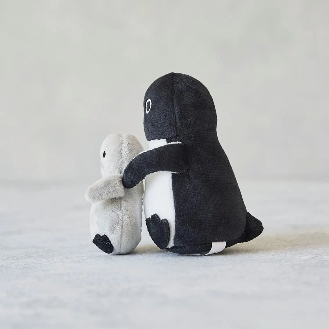 Suica's Penguin Hook-On Plush with Baby Penguin
