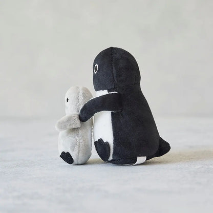 Suica's Penguin Hook-On Plush with Baby Penguin
