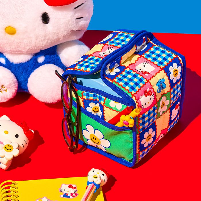 Korea｜ Hello Kitty & Wiggle Wiggle Mini Tissue Cover Quilting Check Garden