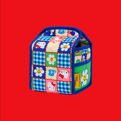 Korea｜ Hello Kitty & Wiggle Wiggle Mini Tissue Cover Quilting Check Garden