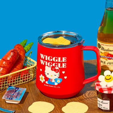 Korea｜ Hello Kitty & Wiggle Wiggle Camping Mug Cup - Cozy Time