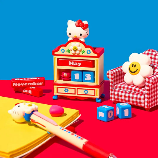 Korea｜ Hello Kitty & Wiggle Wiggle Figure Perpetual Calendar Cozy Time