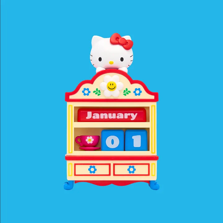 Korea｜ Hello Kitty & Wiggle Wiggle Figure Perpetual Calendar Cozy Time