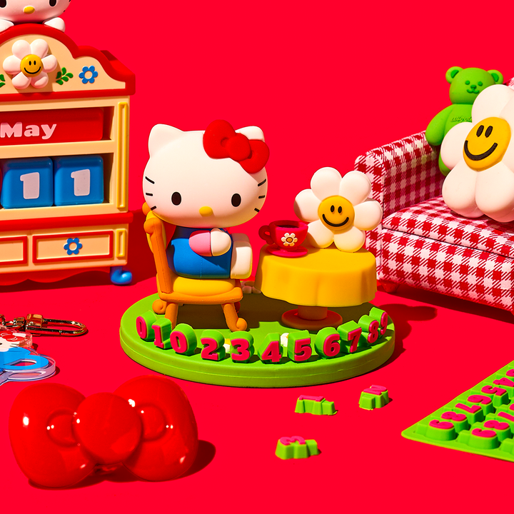 Korea｜ Hello Kitty & Wiggle Wiggle Figure Parking Number Plate