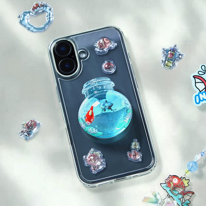 Korea Exclusive｜ Mega Festa 2026 Pokémon Emoticon Water Shake Phone Grip