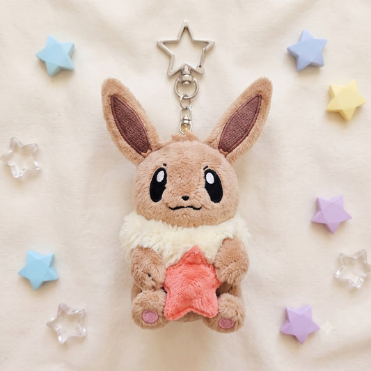 Korea｜ Pokémon Star Plush Keychain – Eevee