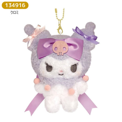 Japan｜ Sanrio Kuromi Runrun Ribbon Plush Keychain