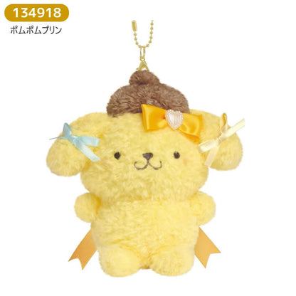 Japan｜ Sanrio Pompompurin Runrun Ribbon Plush Keychain