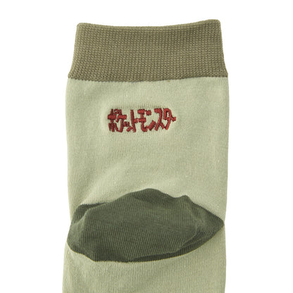 Pokémon Game Dot Charmander Mid-Crew Socks