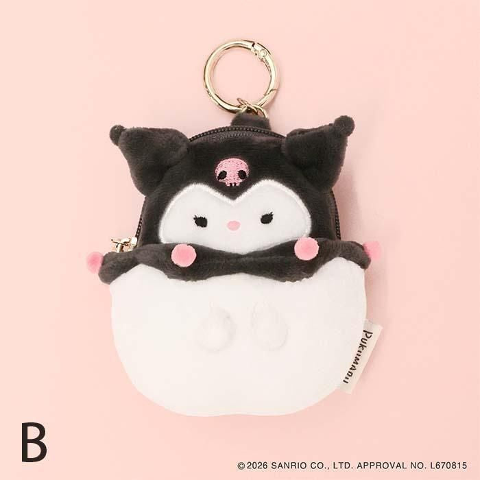 Japan｜ Sanrio PUKUMARU Kuromi Mini Charm Pouch