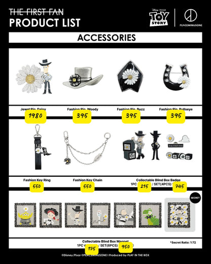 Korea Exclusive｜Toy Story x Peaceminusone Fashion Key Ring