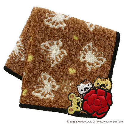 ANNA SUI x Pompompurin Butterfly Towel Handkerchief - Brown