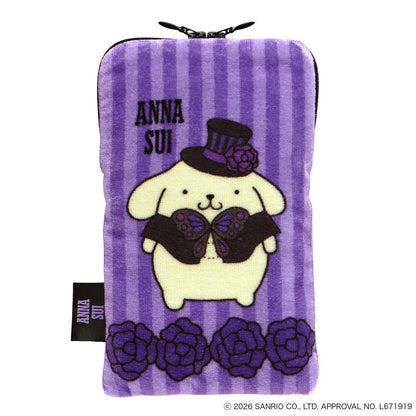 ANNA SUI x Pompompurin Zipper Towel - Collaboration Design Purple