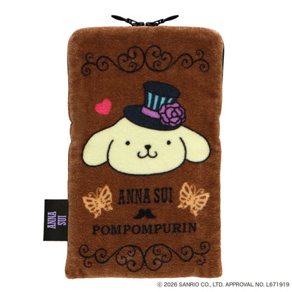 ANNA SUI x Pompompurin Zipper Towel - Brown