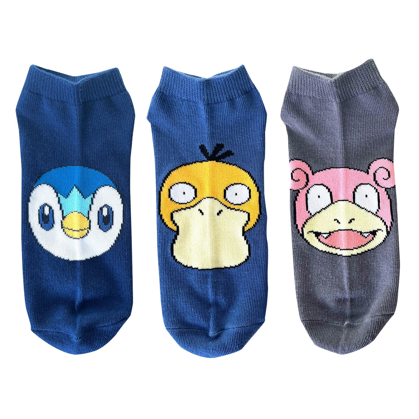 Pokémon Water Type 3-Pack Sneaker Socks Large