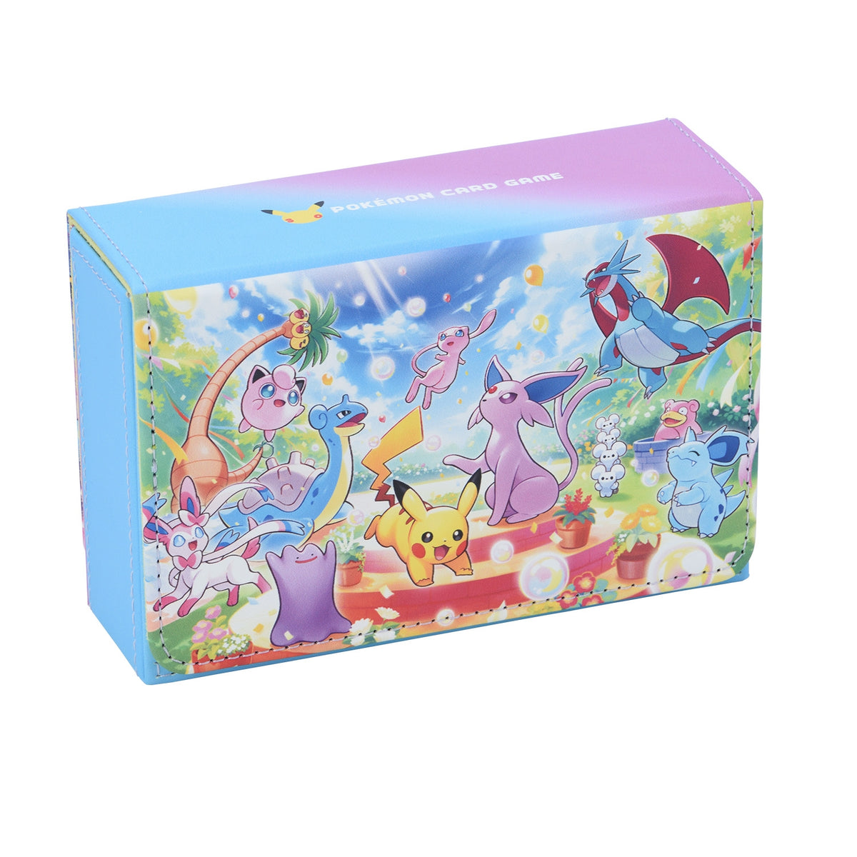 Pokémon Card Game Flip Double Deck Case Celebrating Together