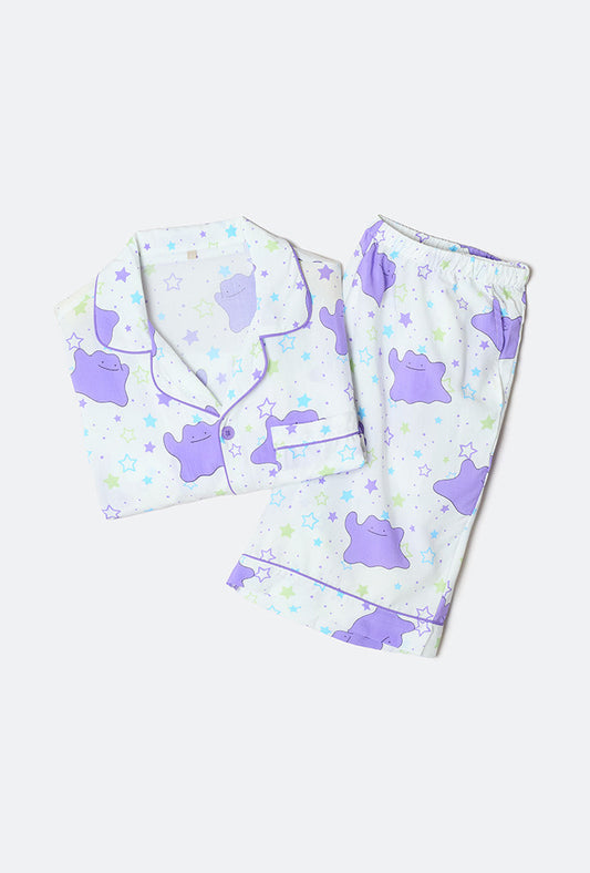 Pokémon Short Sleeve Pajama Set - Purple