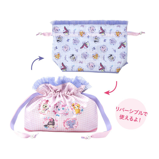 [預購優惠至2/4]日本限定｜Pokémon Don't Attack Me Reversible Drawstring Pouch