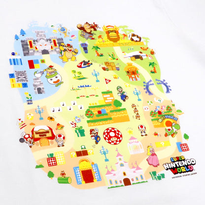Super Nintendo World Map T-Shirt White