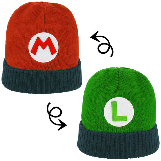 Super Nintendo World Mario & Luigi Reversible Knit Cap