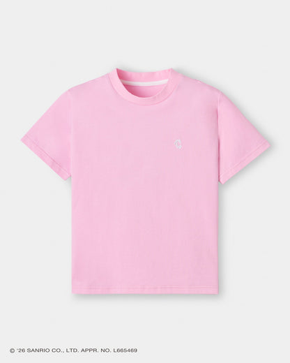 CRONOS x KUROMI Basic Tee Pink front