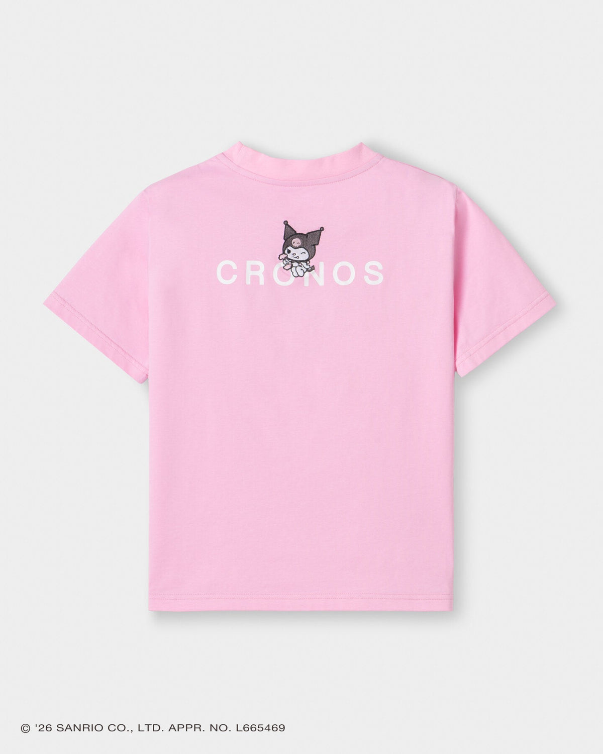 CRONOS x KUROMI Basic Tee Pink back