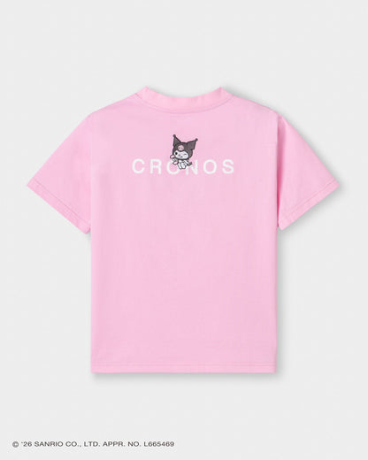 CRONOS x KUROMI Basic Tee Pink back